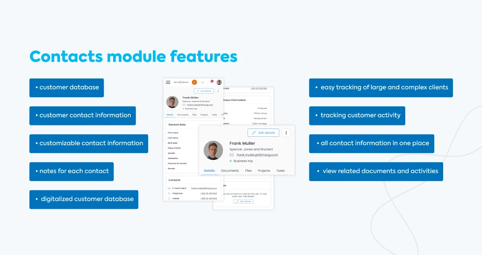 gauss-box-contacts-module-features